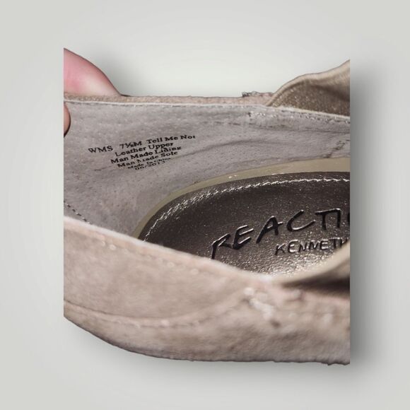 Reaction Kenneth Cole Suede Leather Upper 3" Heels Flatform Wedge 7.5 - Picture 12 of 13